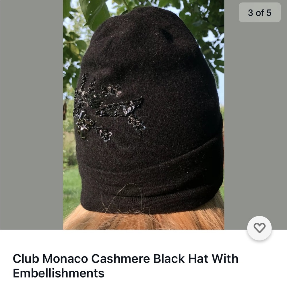 Club Monaco Wool Blend Hat with Embellishments
